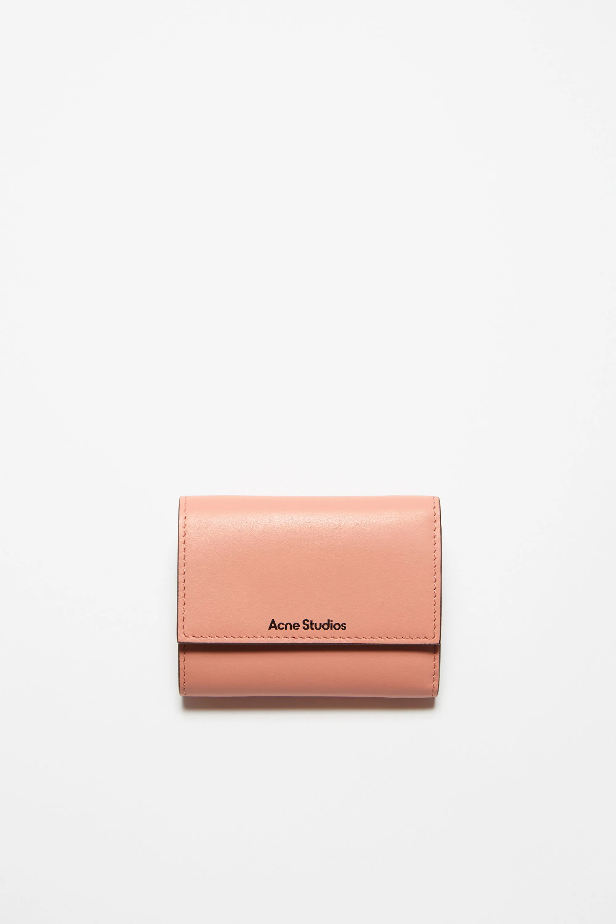 

Кожаный бумажник с тройным складыванием Acne Studios, Salmon pink