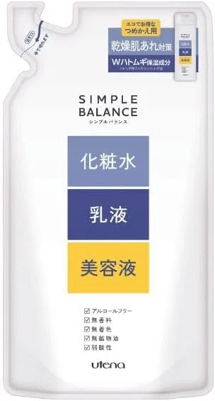 Набор Simple Balance — Для лица , безароматный, увлажняющий, для нормальной кожи, набор для долива 4х200 мл