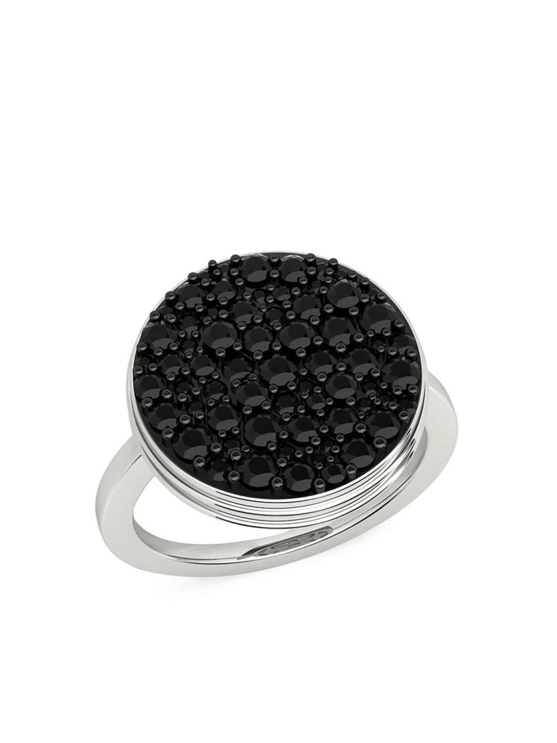 

Кольцо Black Caviar из белого золота с бриллиантами ALINKA, серебряный