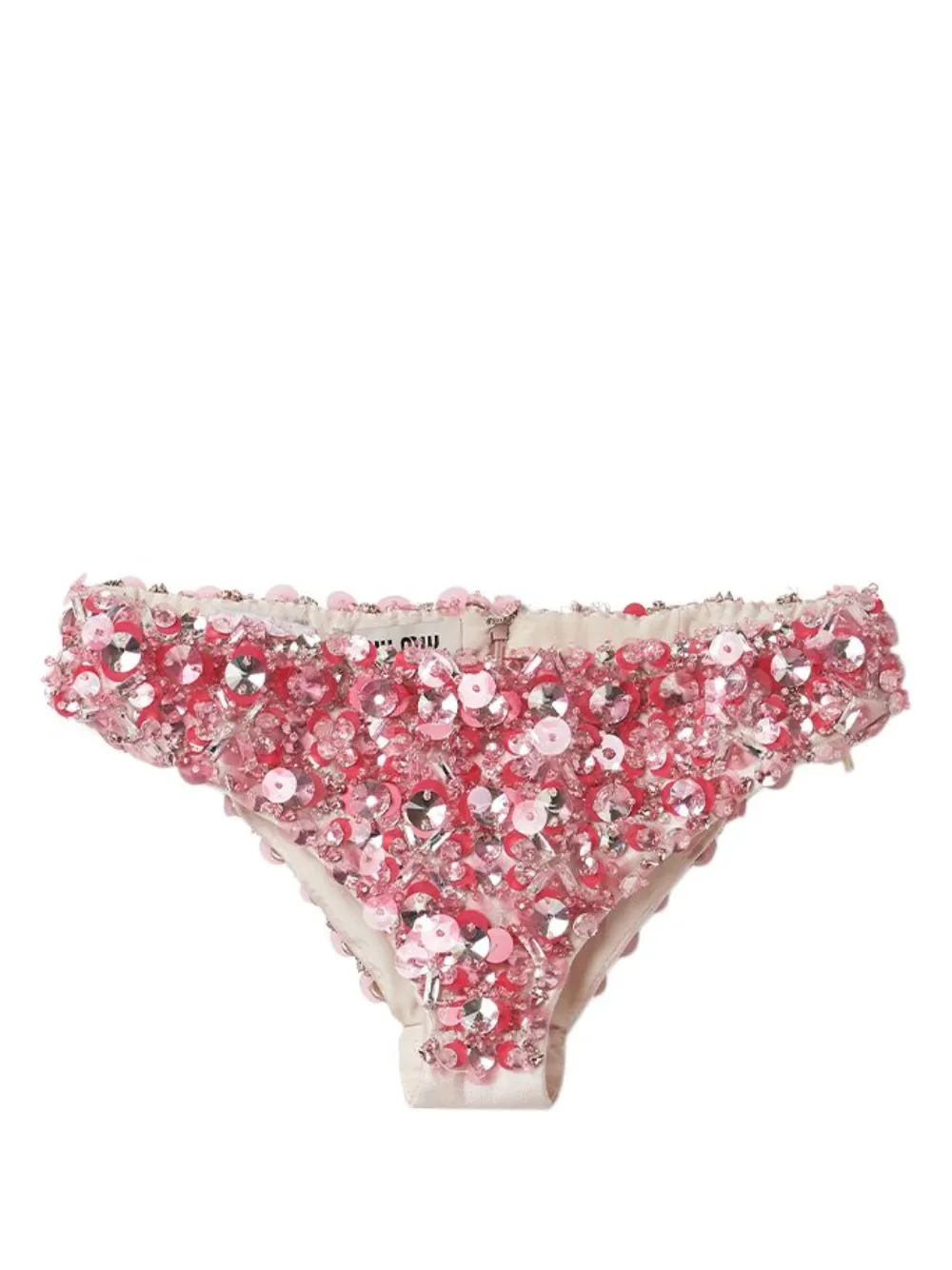 

Трусы-брифы с пайетками MIU MIU, розовый