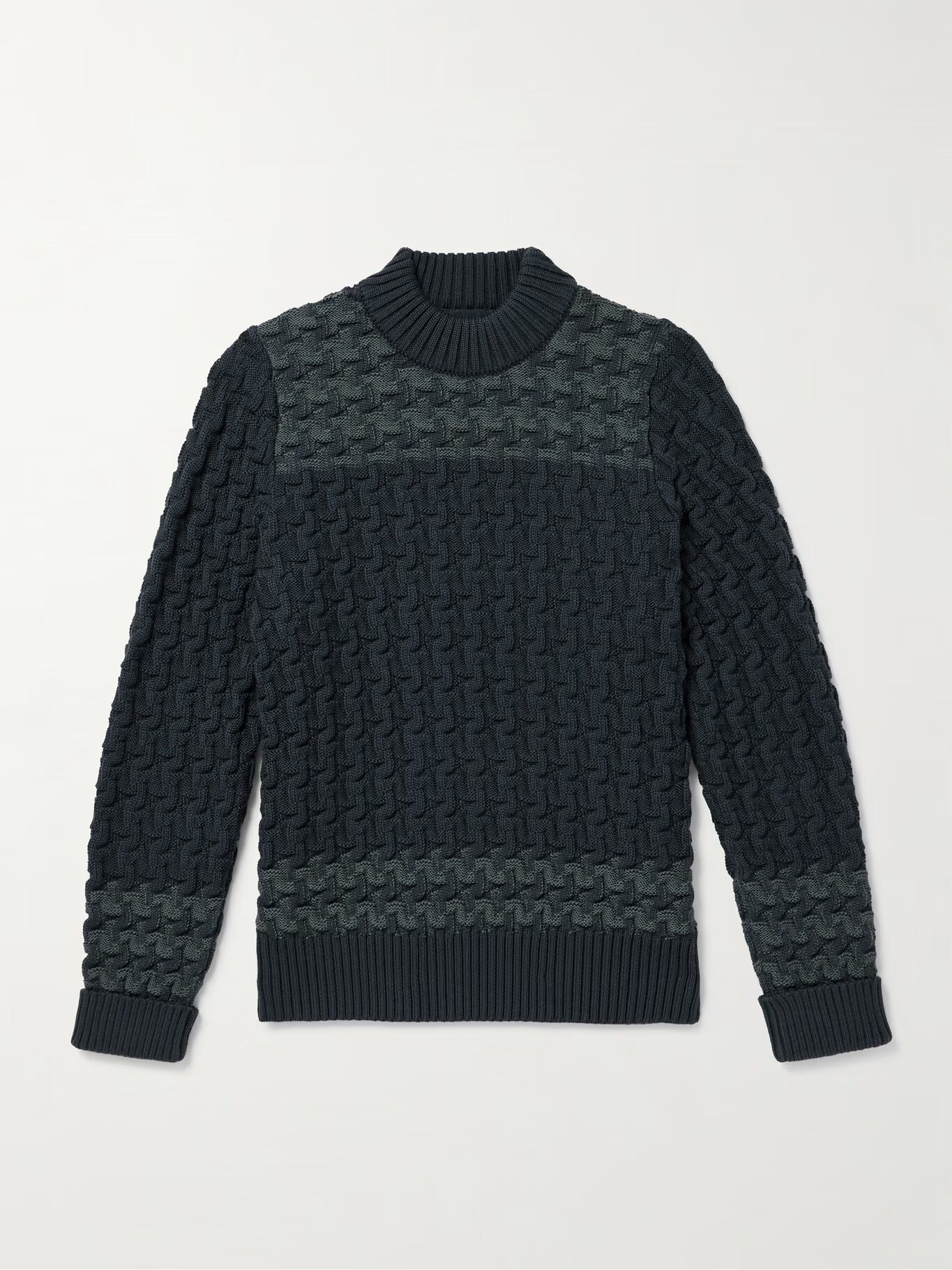 

Свитер из натуральной шерсти Stark Textured S.N.S. HERNING, темно-синий