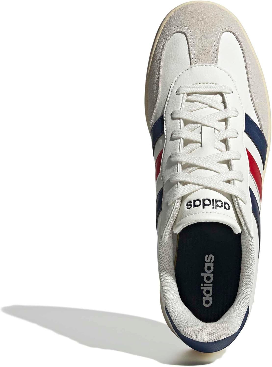 Мужские модные кроссовки Adidas Barreda, белый/синий/светло-белый/алый — фото 2