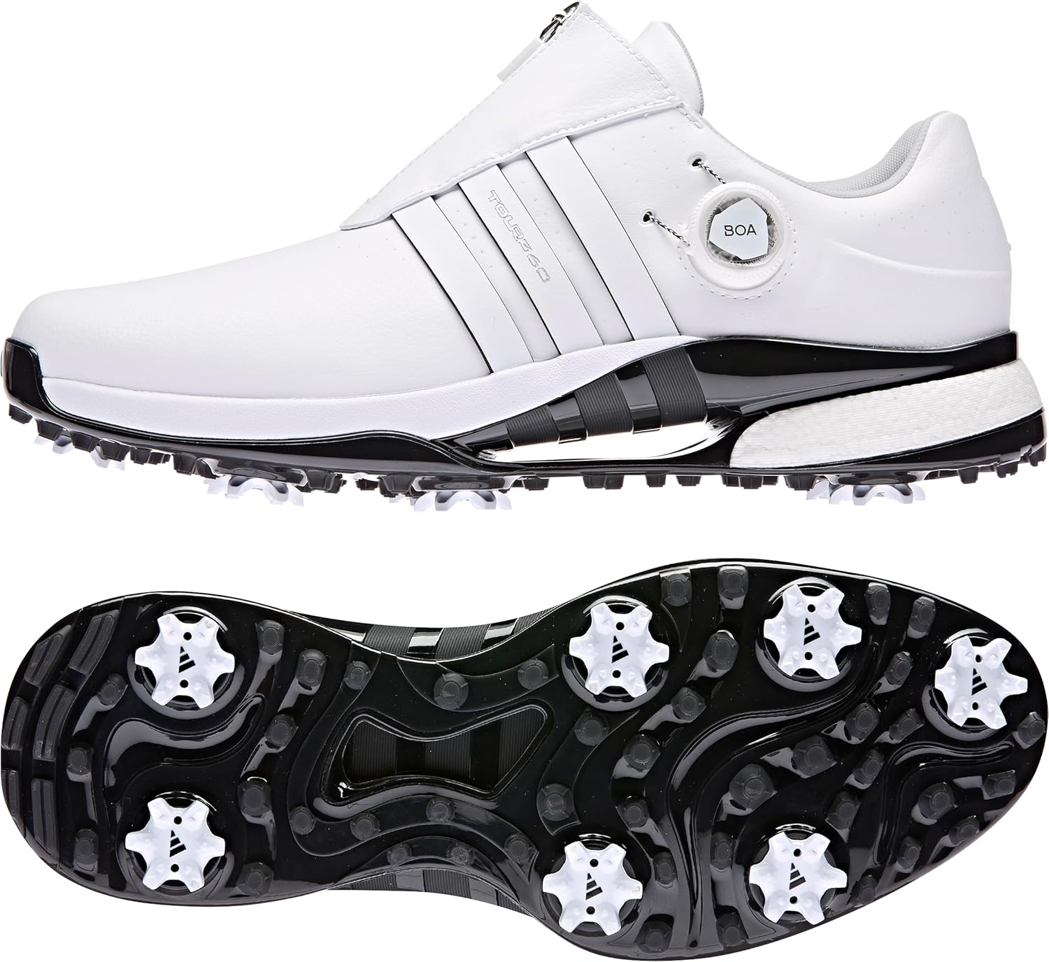Мужские кроссовки Adidas Golf Tour360 XT-SL, белый/черный — фото 3