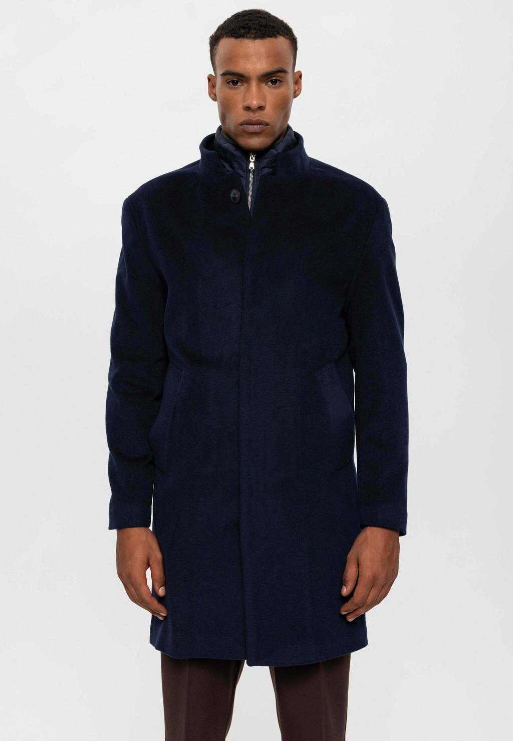 

Короткое пальто Collar Antioch, цвет navy
