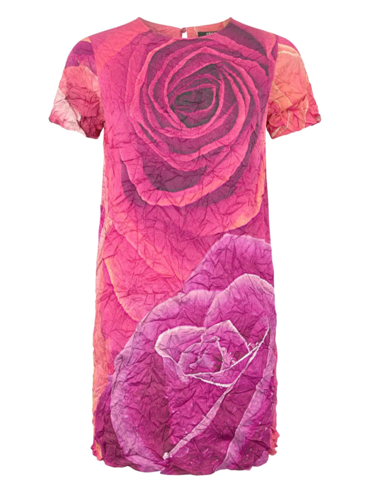 

Платье мини с принтом Roberto Cavalli, розовый