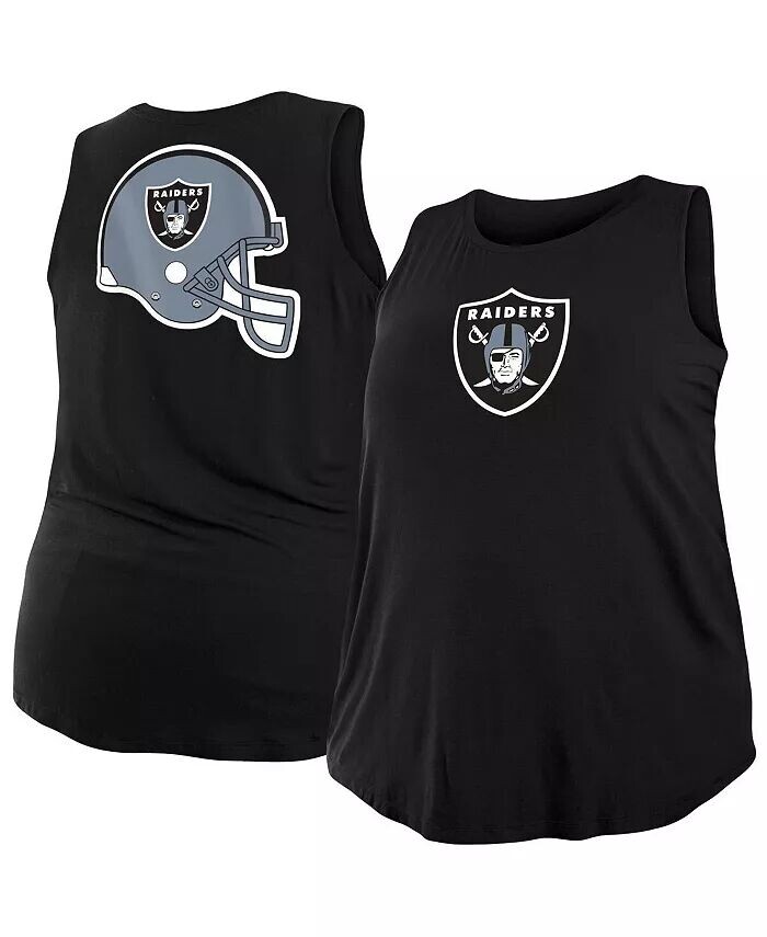 

Женская черная майка больших размеров Las Vegas Raiders New Era