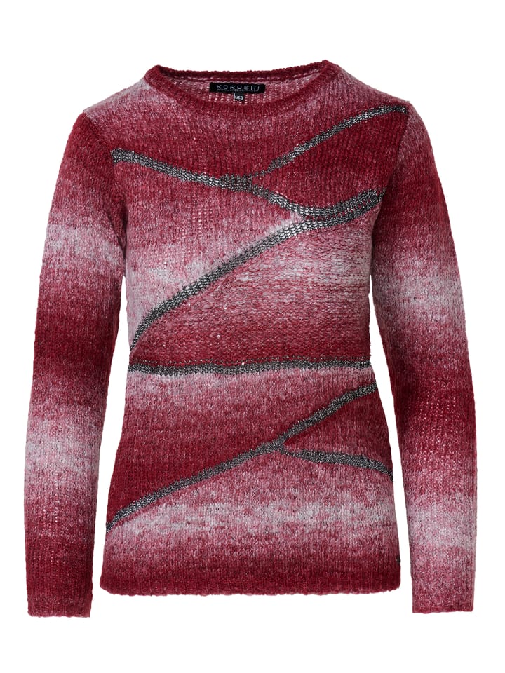 

KOROSHI Женский трикотажный свитер коричневого цвета с металлизированными деталями