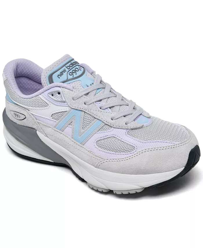 

Кроссовки повседневные Big Girls 990 V6 от Finish Line New Balance, серый