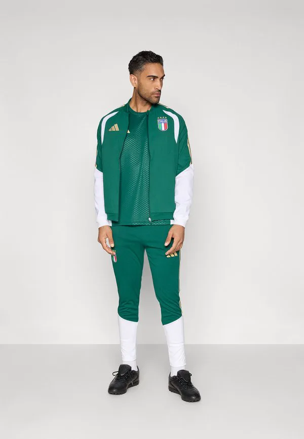 Предматчевая куртка figc италия, форма национальной сборной Adidas Performance, Collegiate Green — фото 2