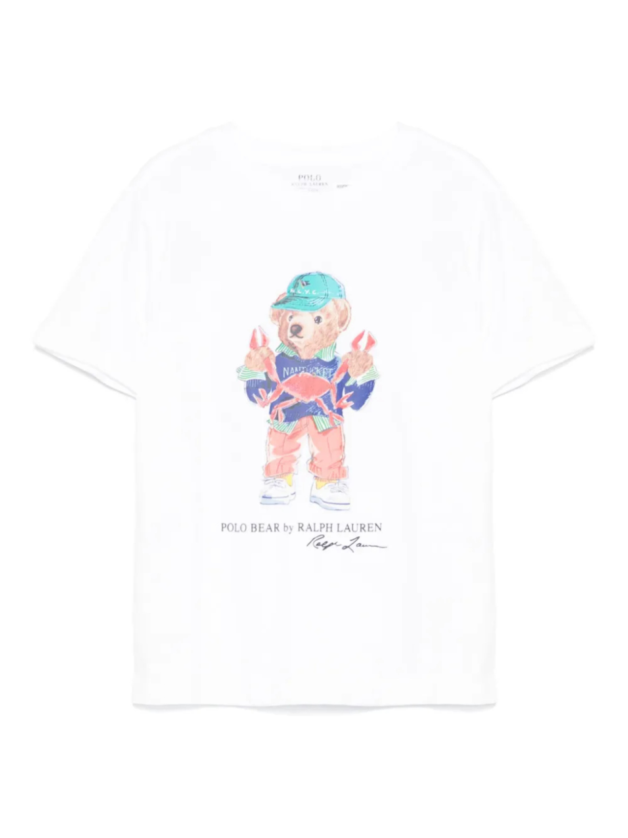 

POLO RALPH LAUREN KIDS футболка Polo Bear, белый