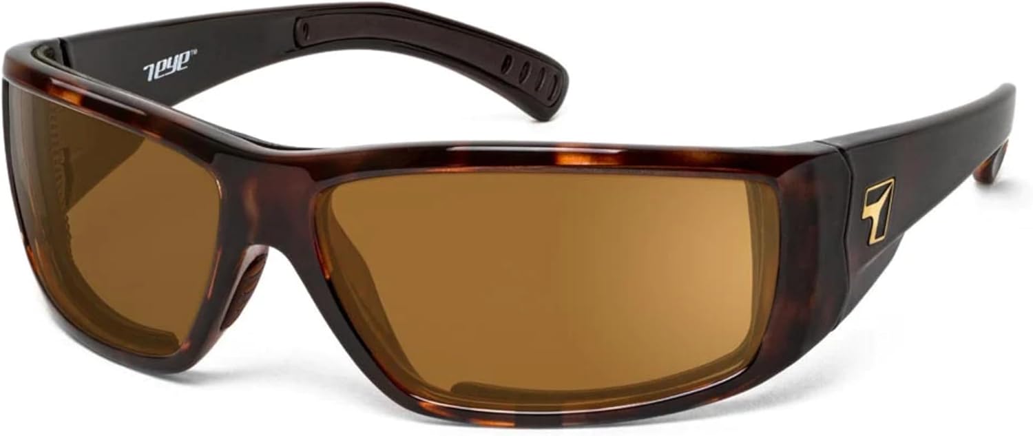 

Солнцезащитные очки 7 EYE MAESTRO с мягкой подкладкой и защитой от ветра, для использования на открытом воздухе, 100% защита от UVA + UVB лучей, Dark Tortoise Frame/Polarized Copper Lenses