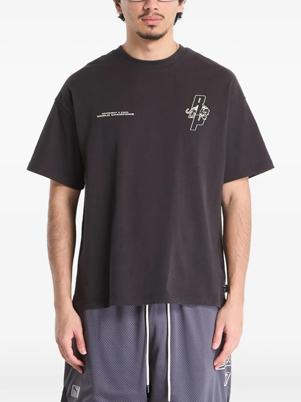 

Футболка с короткими рукавами Represent Puma, черный