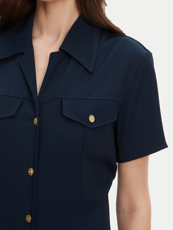 Платье-Рубашка стандартный крой WW0WW45802 Tommy Hilfiger, синий — фото 4