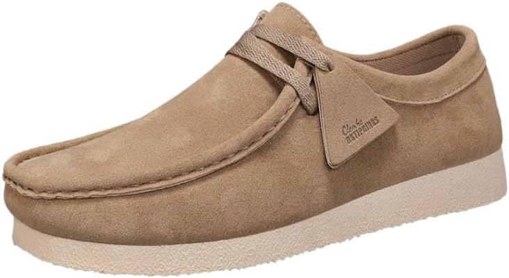 

Мужские лоферы - удобная обувь с толстой подошвой для спорта и повседневной носки, подходит для ежедневного использования или работы Hoalox, хаки