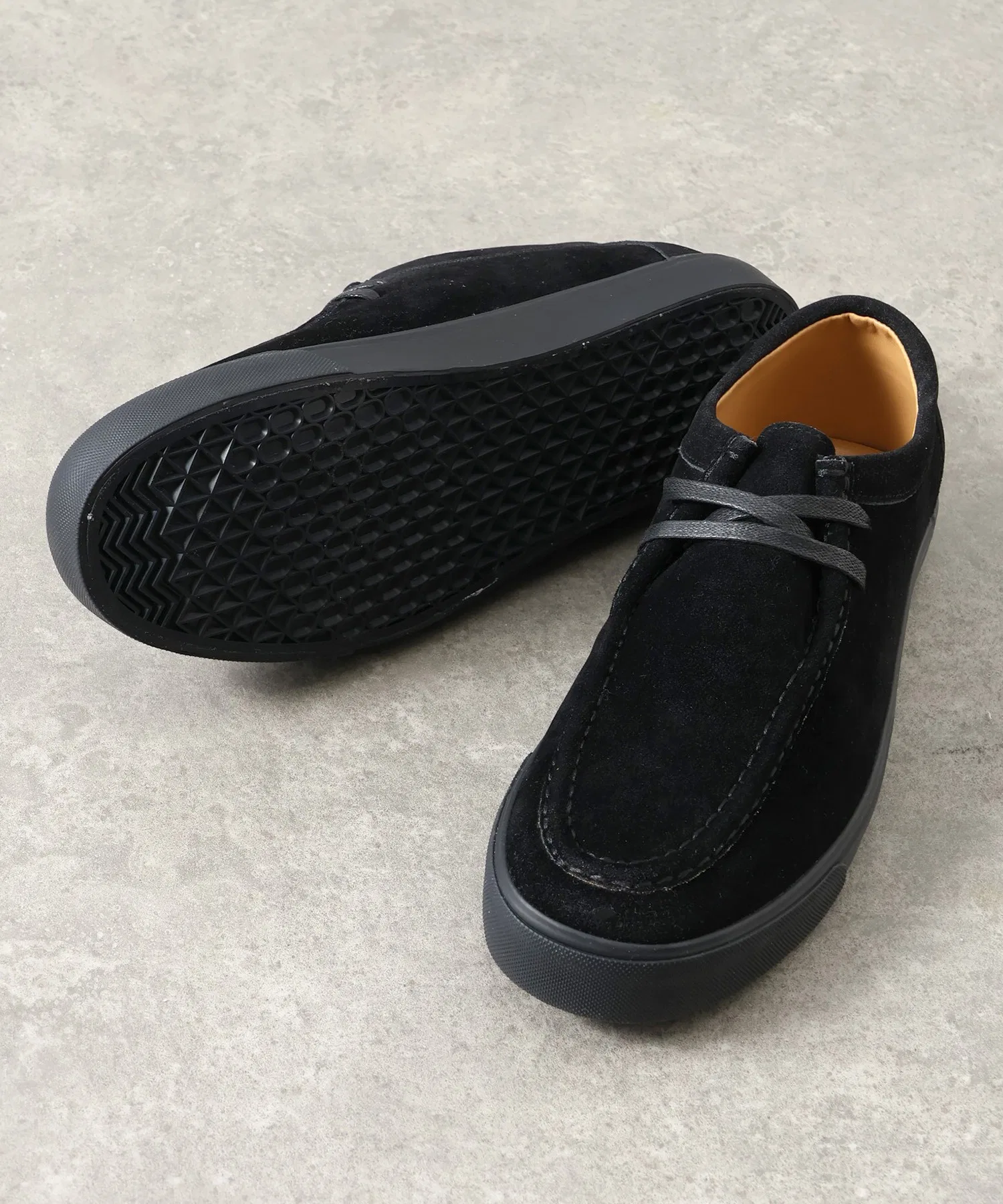 Мужские мокасины из искусственной замши U.S. POLO ASSN. с логотипом чёрные — фото 4