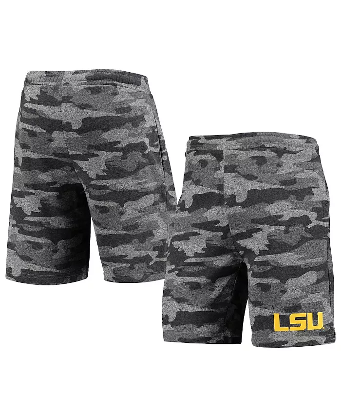 

Мужские шорты для отдыха LSU Tigers Camo Backup Terry Jam, цвет угольный серый Concepts Sport
