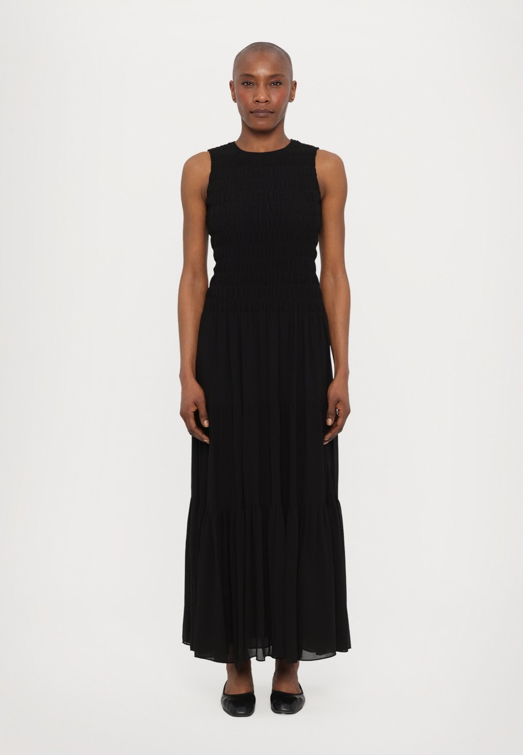 

Платье макси SMOCKED TANK DRESS MICHAEL Michael Kors, черный