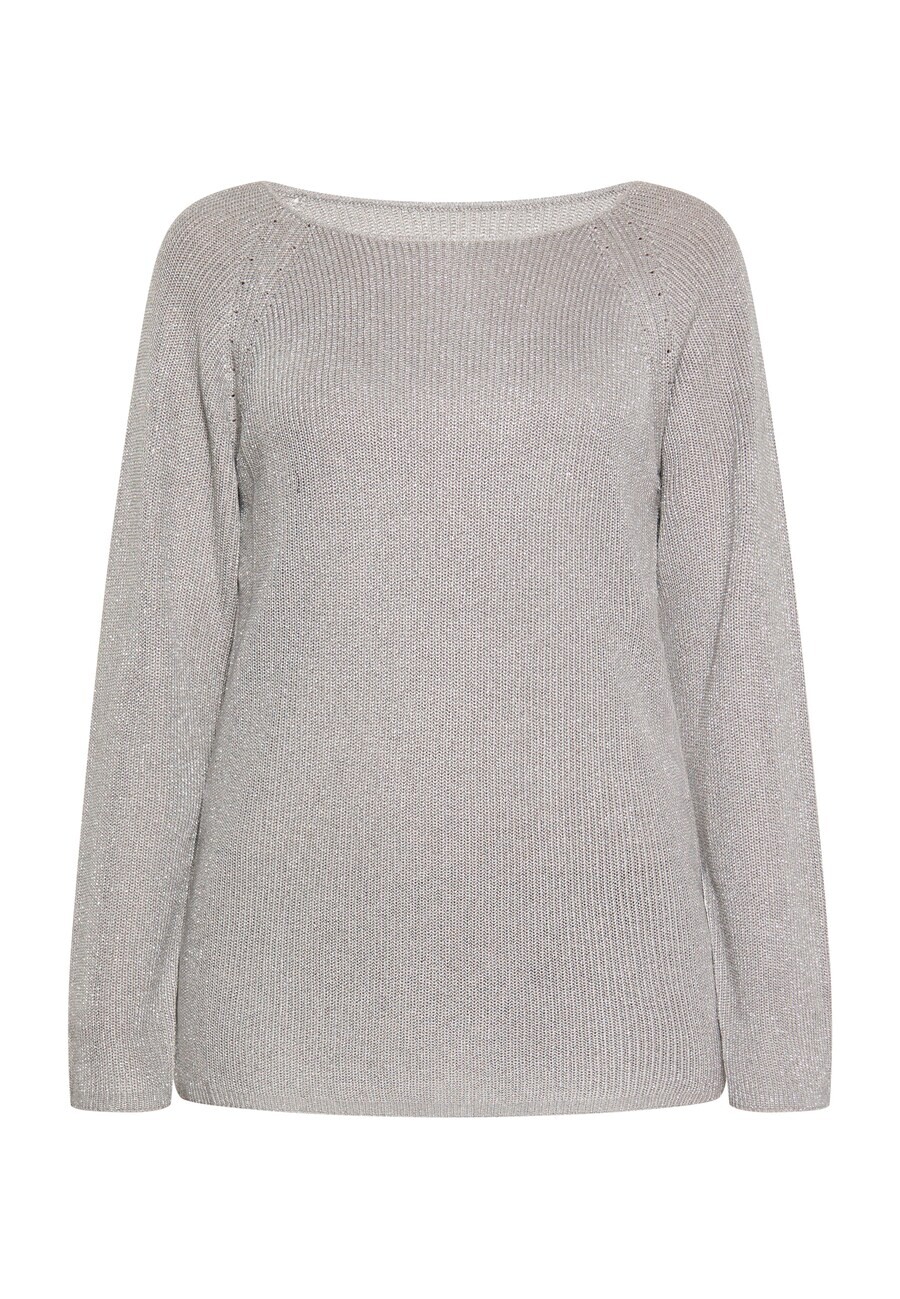 

Тонкий вязаный свитер faina Sweater, серый