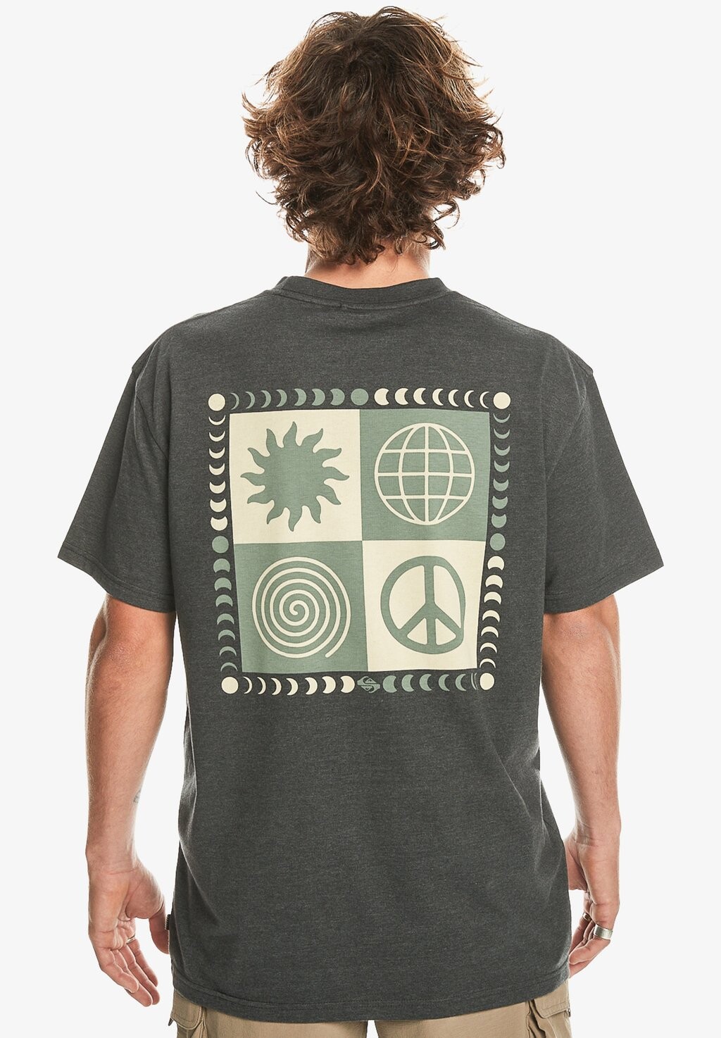 

Спортивная футболка PEACE PHASE Quiksilver, цвет tarmac