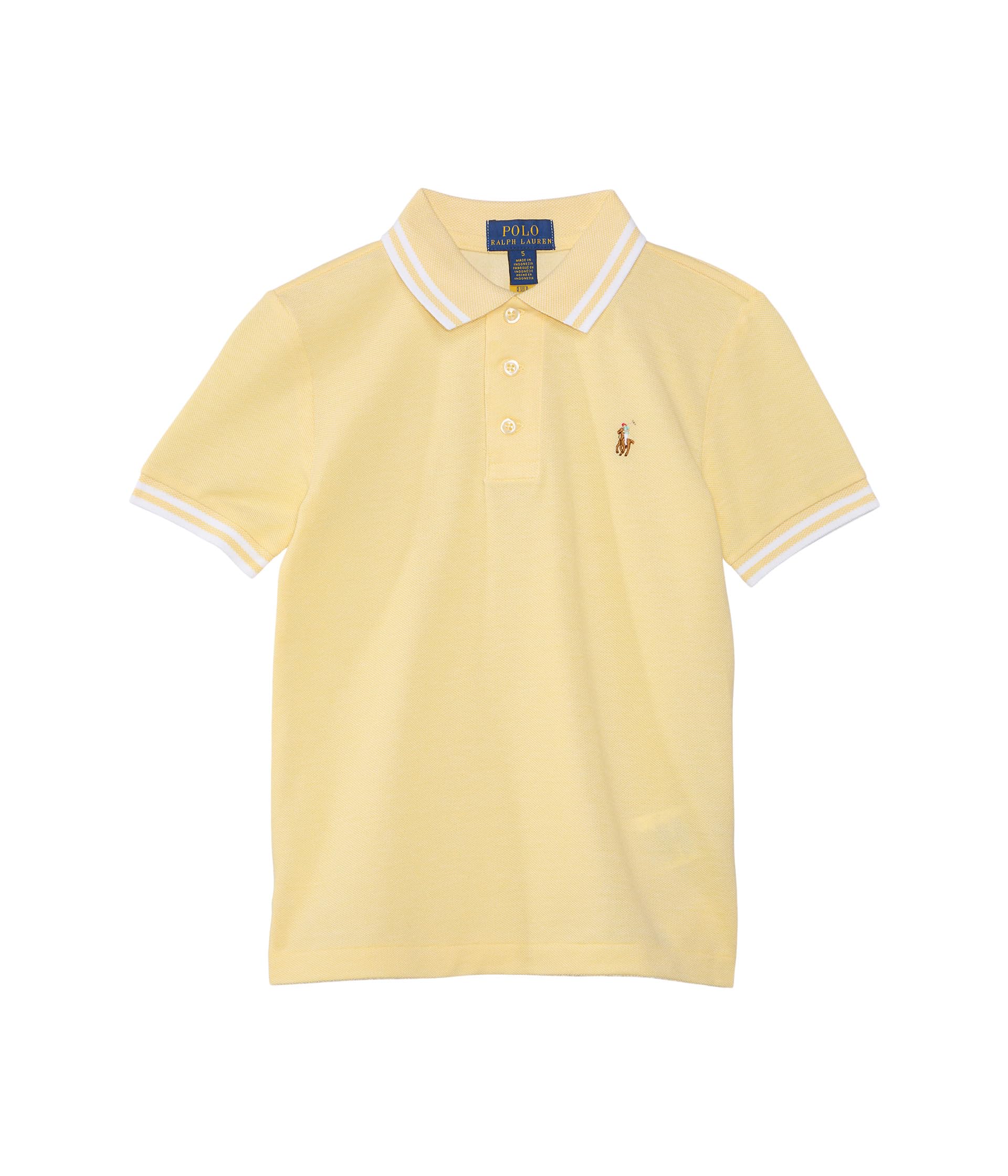 

Поло Polo Ralph Lauren Kids Oxford Mesh Polo Shirt, цвет Wicket Yellow/White