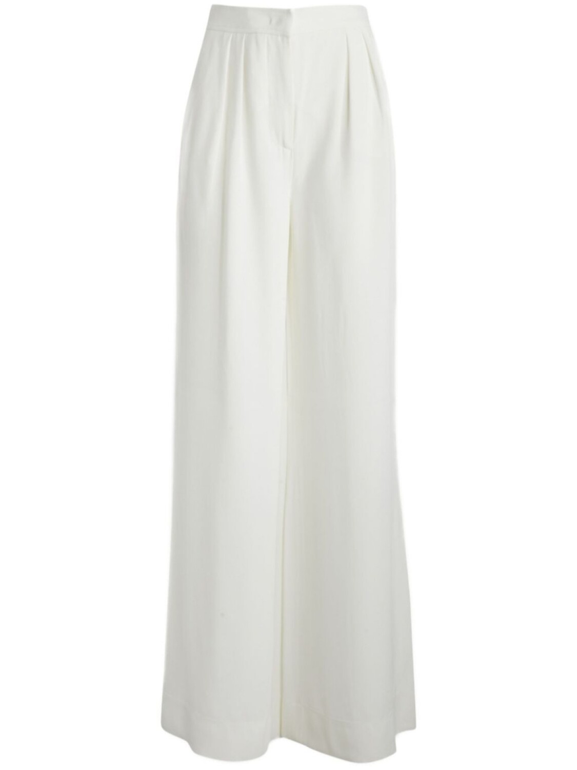 

Брюки со складками Alberta Ferretti, белый