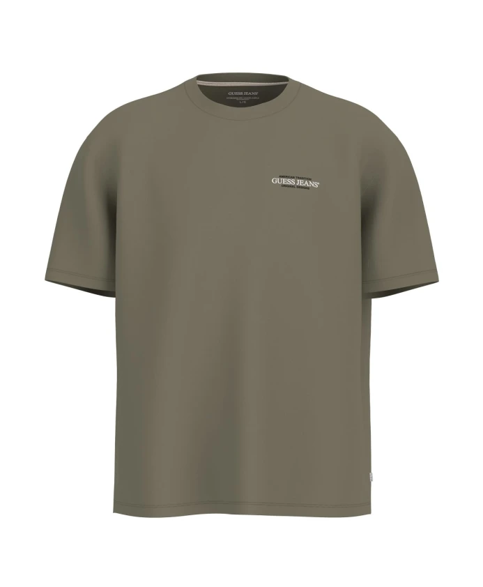 

Хлопковая футболка с коротким рукавом - зеленая Guess, зеленый