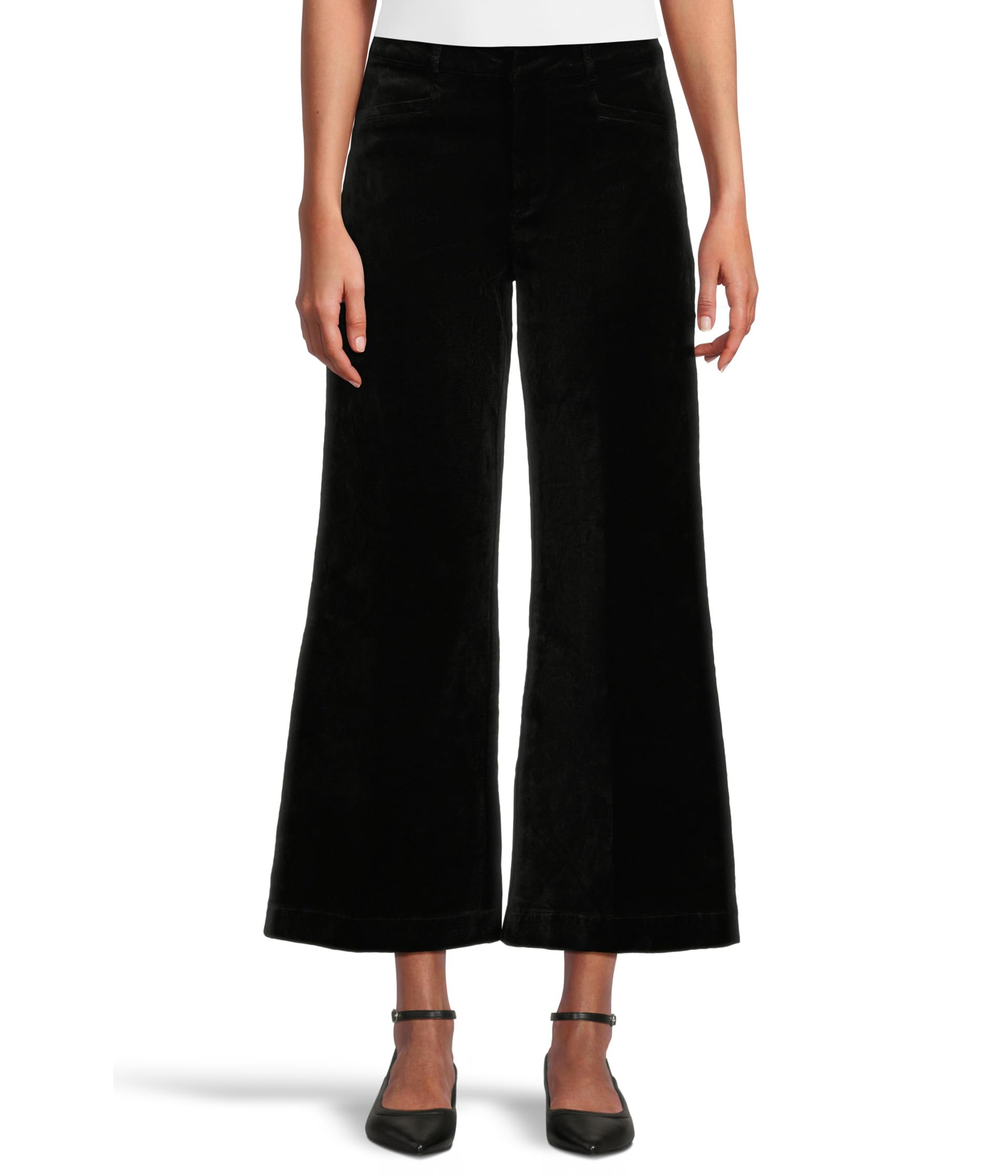 

Джинсы Paige Clean Front Anessa Trouser In Black Overdye, цвет Black Overdye