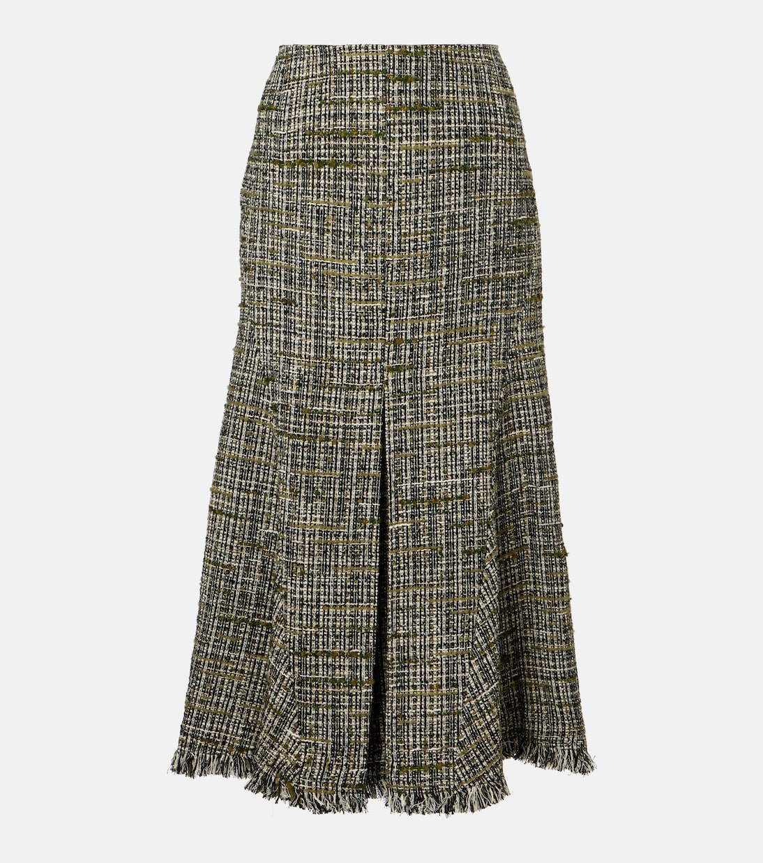 

Твидовый миди-юбка Erdem, Dark Olive