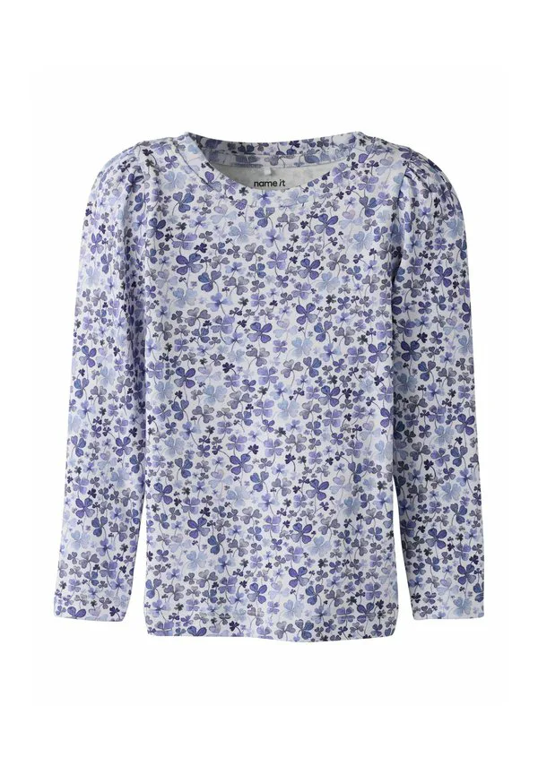 Топ приталенного кроя с длинными рукавами mit langen ärmeln Name It, Lilac Hint