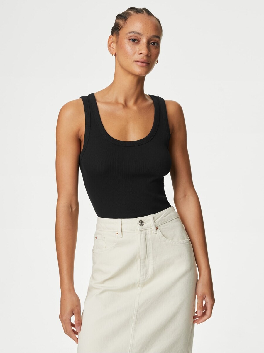 

Майка Marks & Spencer Top, цвет blue/black/white