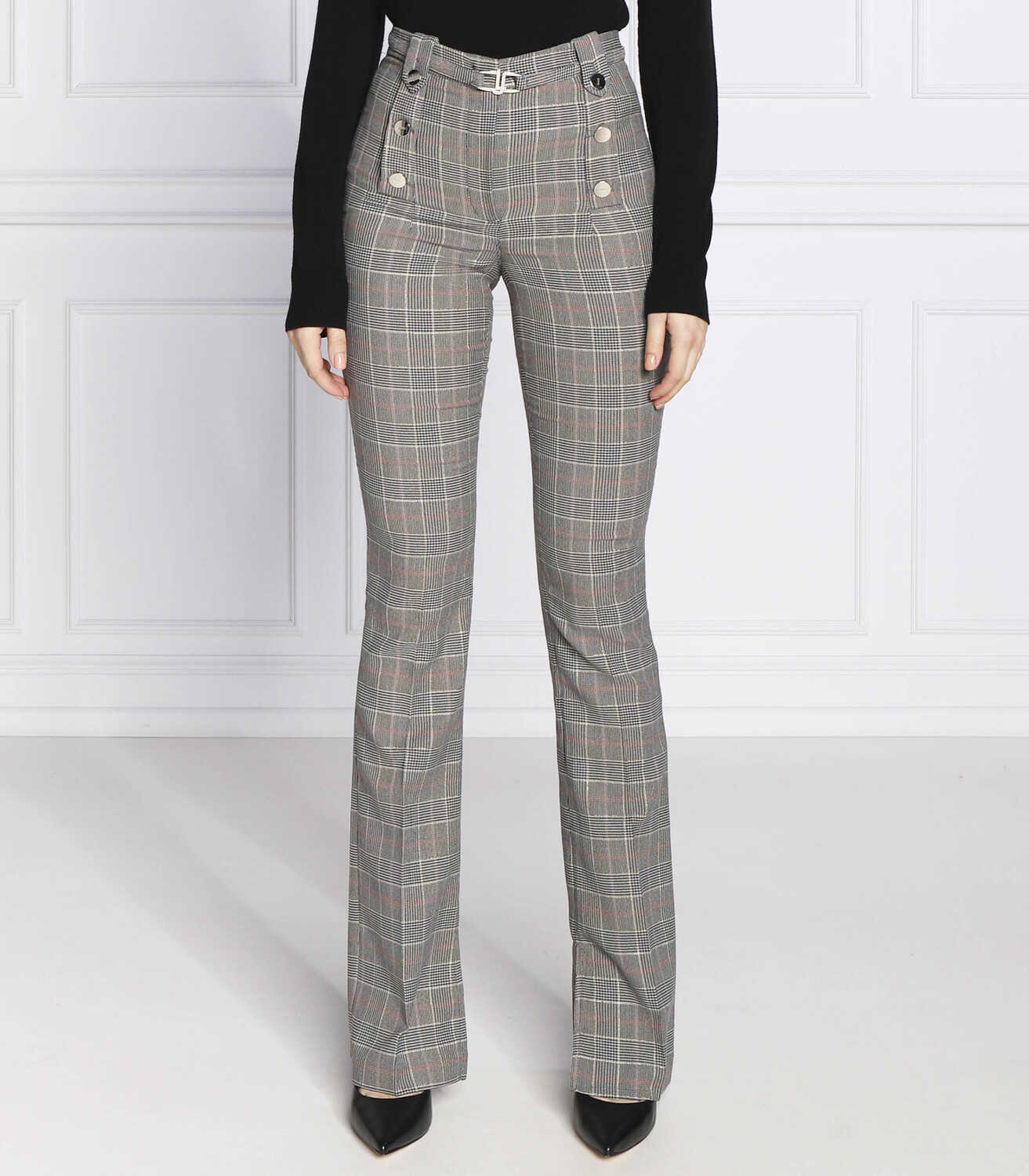 

Брюки Liu Jo flare fit, серый