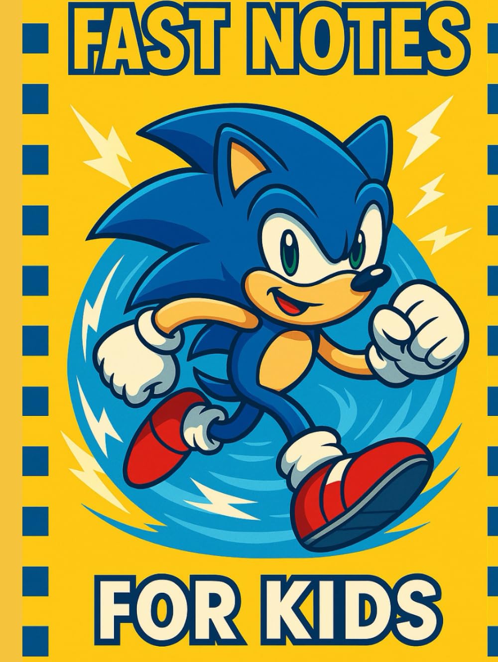 

Speedy Blue Notes for Kids: Fun Lined Notebook for School, Drawing & Journaling (Independently published)