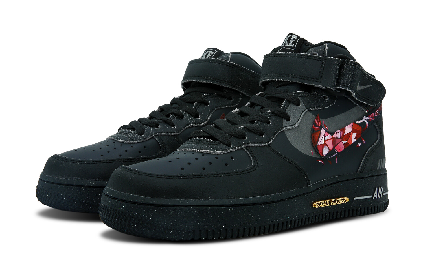 

Кроссовки Nike Air Force 1 Skateboard Shoes Men Mid-Top Black