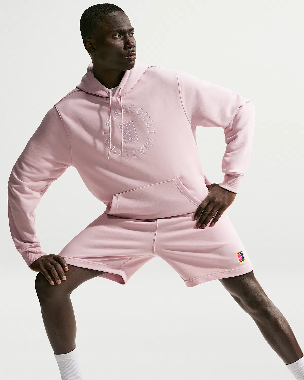 Мужская теннисная худи-пуловер NikeCourt Heritage Dri-FIT French Terry, Silt Red — фото 3