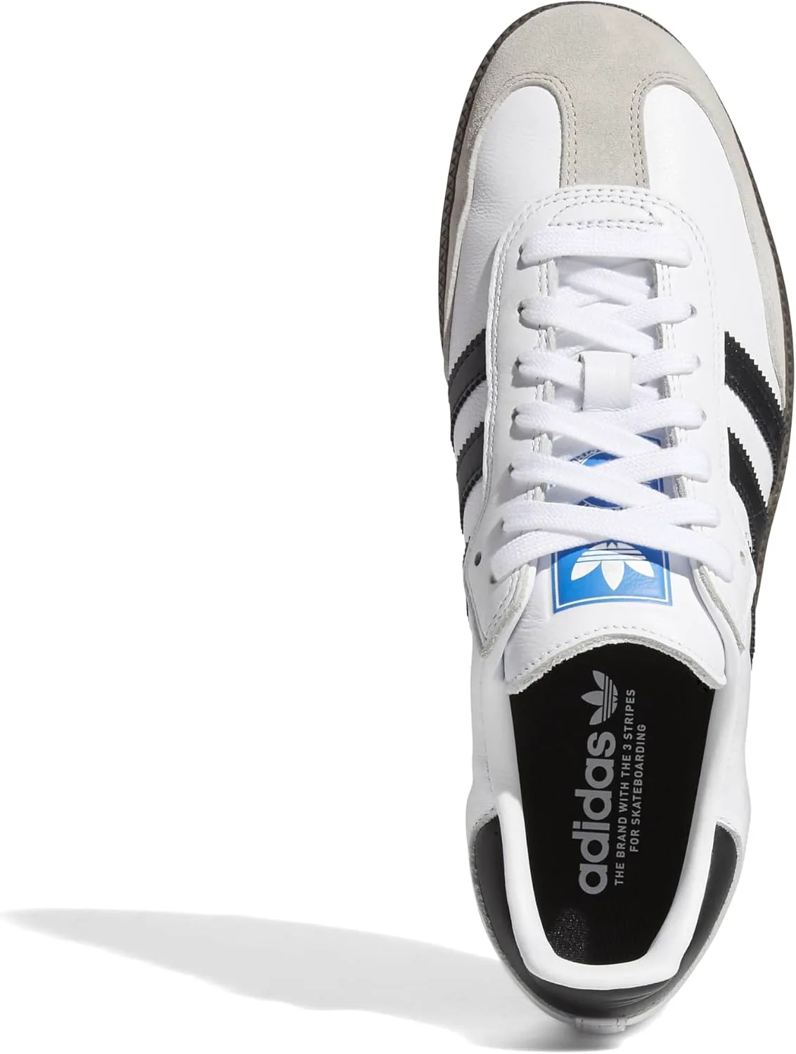 Мужские кроссовки Adidas Originals Samba ADV для скейтборда, белый/черный — фото 2