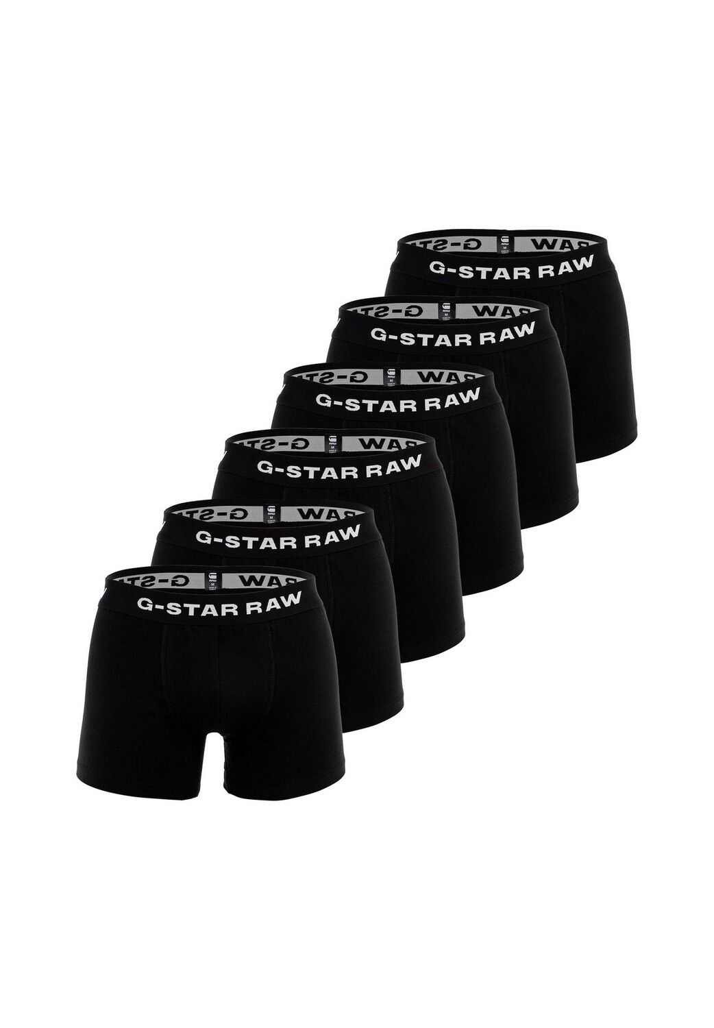

Мужские боксеры, 6 шт - трусы-боксеры, хлопок стрейч G-STAR RAW, черный