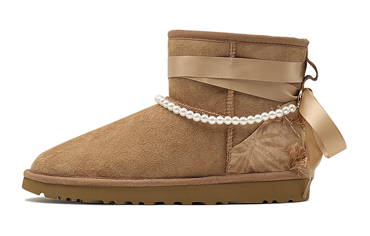

Ботинки UGG CLASSIC MINI Snow Boots Women's Beige