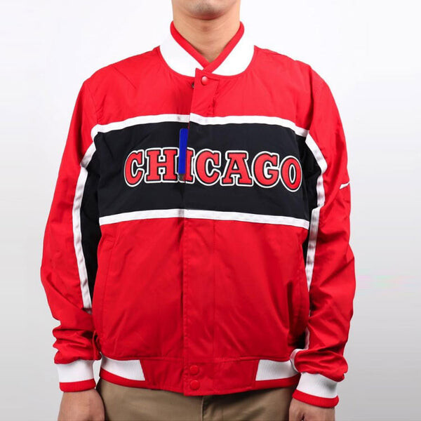 Куртка Nike NBA MENS Chicago Bulls Basketball Courtside Jacket Red, красный — фото 3