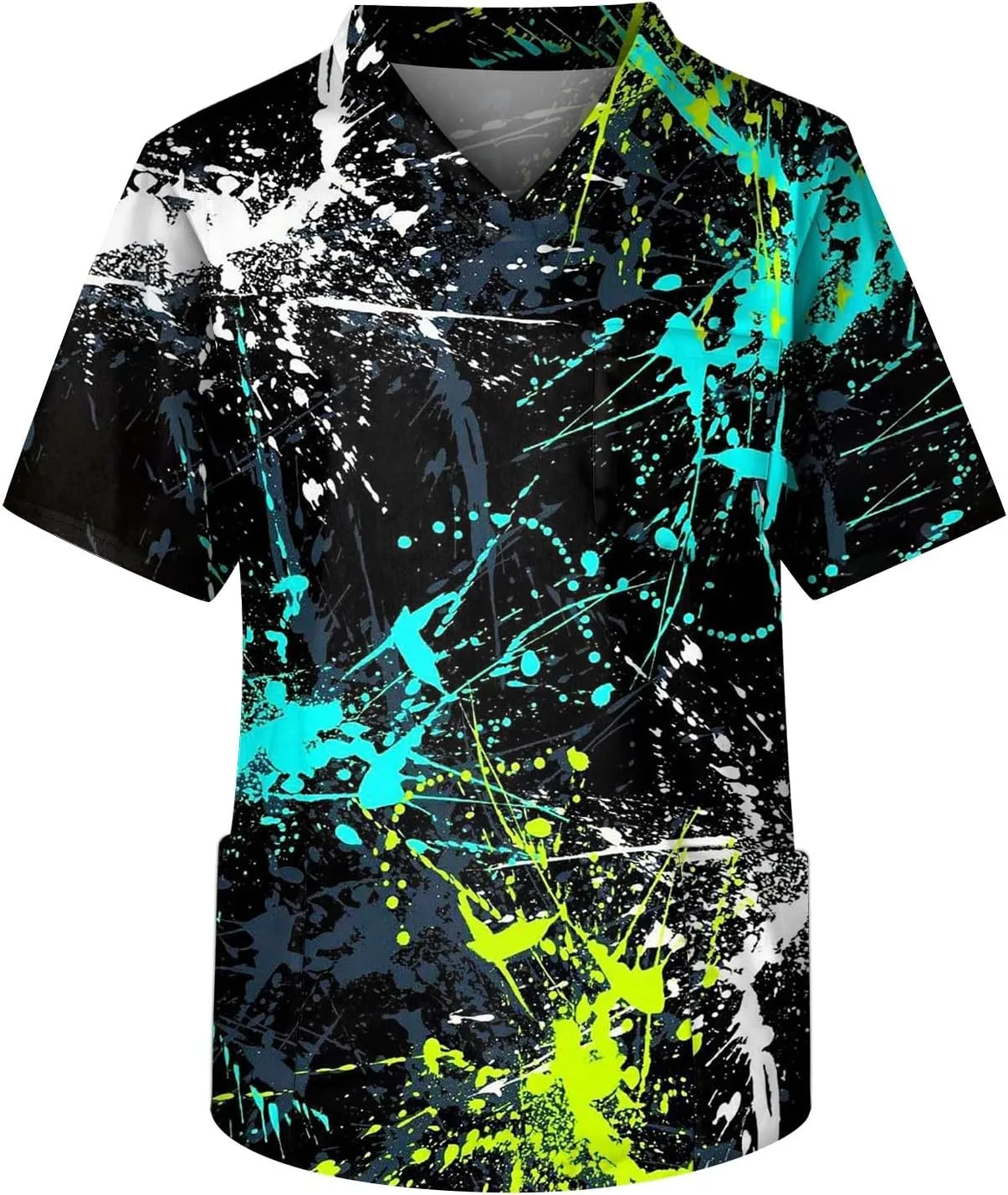 

Мужская футболка с V-образным вырезом и карманом, летняя, S-5XL