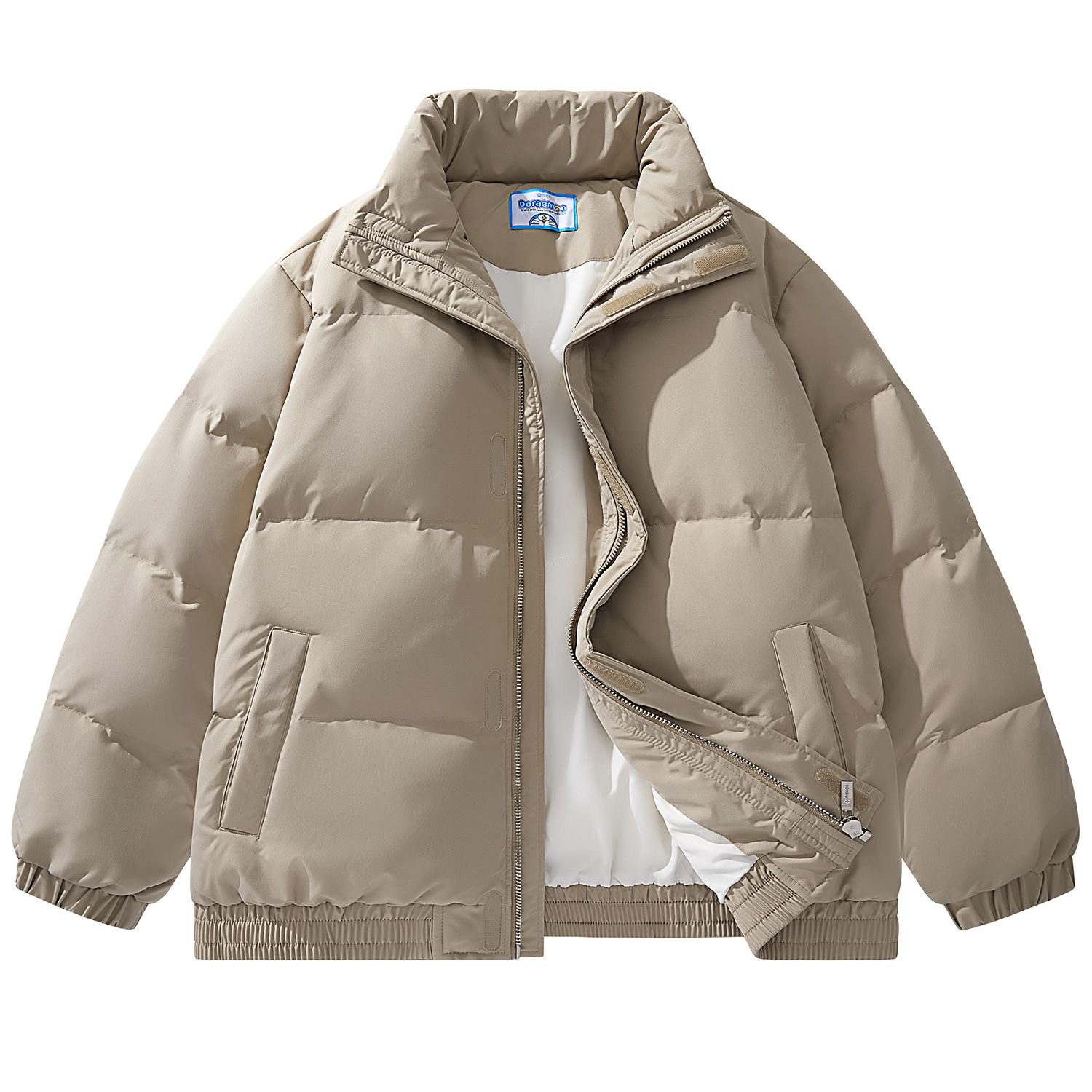 

Doraemon Куртка пуховая унисекс, Khaki (Windproof and Stormproof Placket)