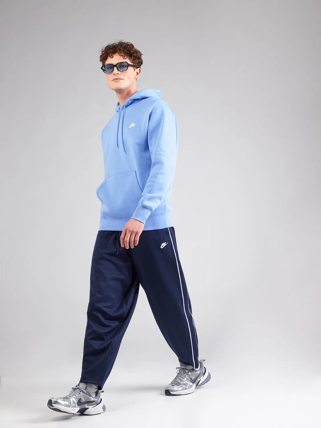 Толстовка 'CLUB' Nike Sportswear, Light Blue — фото 4