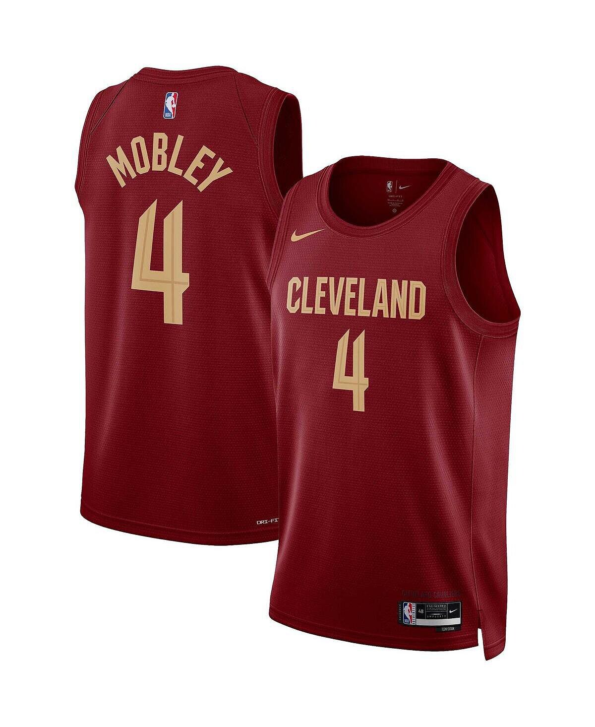 Мужская майка Swingman Evan Mobley Wine Cleveland Cavaliers 2022/23 — Icon Edition Nike — фото 4