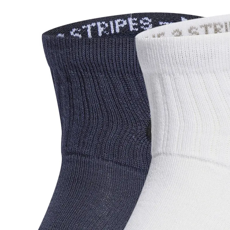 Носки Mid-Calf Unisex, 2 пары Adidas, 2 pack (белый+темно темно-синий) — фото 4