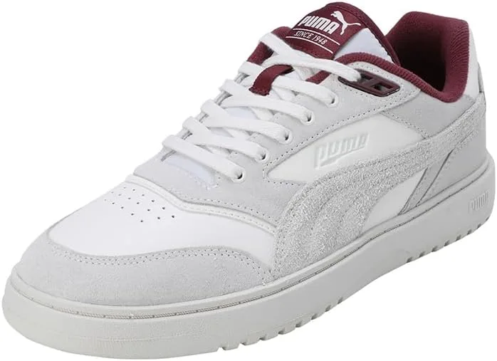 Унисекс кроссовки для легкой атлетики PUMA Doublecourt PRM, белый/темно-красный