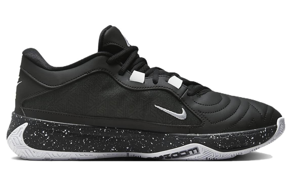 Мужские баскетбольные кроссовки Nike Freak 5, Черный/бело-золотой/бело-белый — фото 2