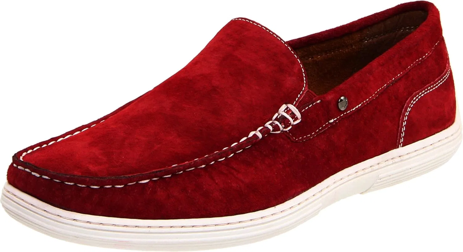 Лоферы Florsheim, красная замша