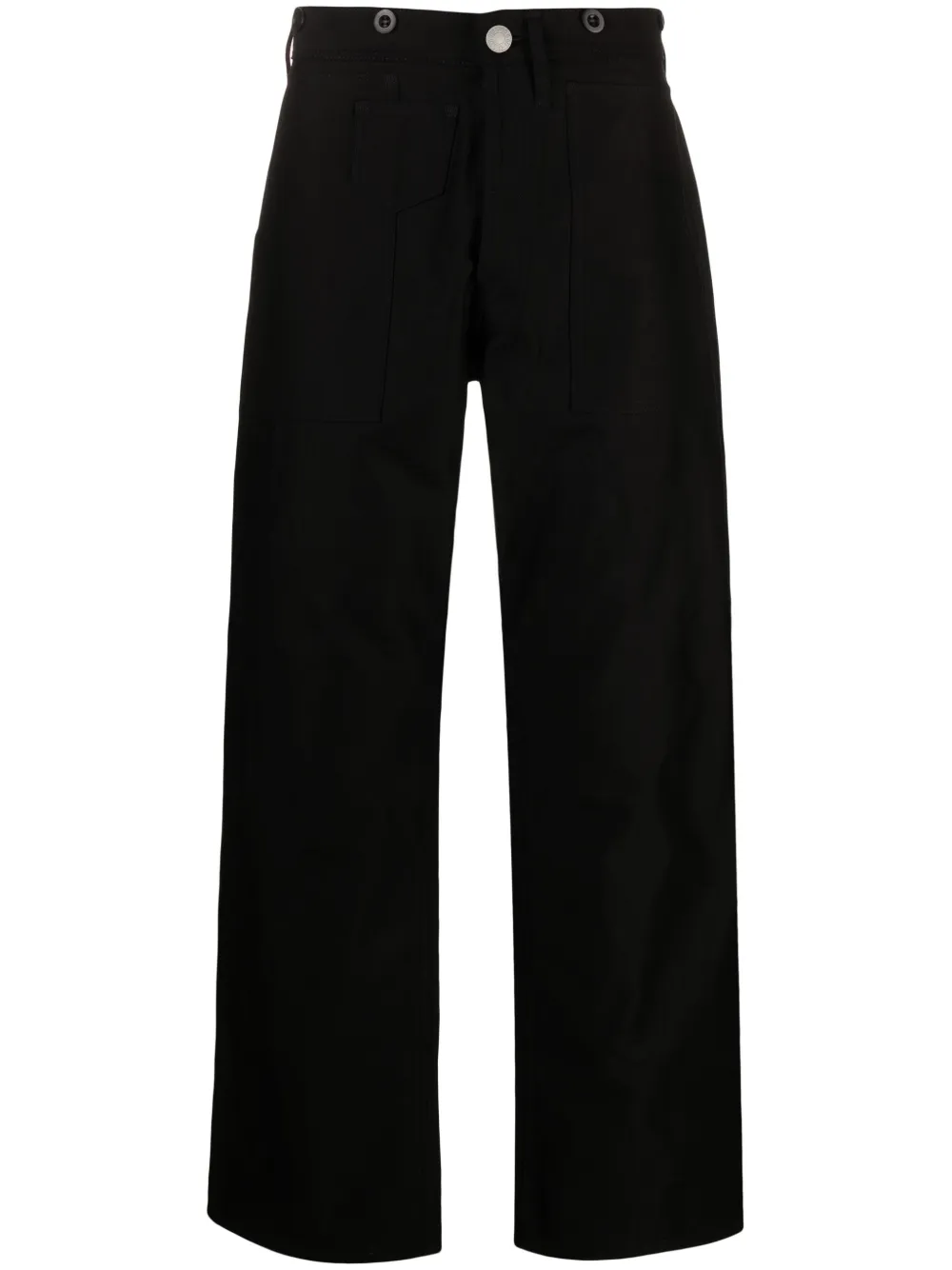 

Широкие джинсы с нашивкой-логотипом из коллаборации с Levis Junya Watanabe MAN, черный