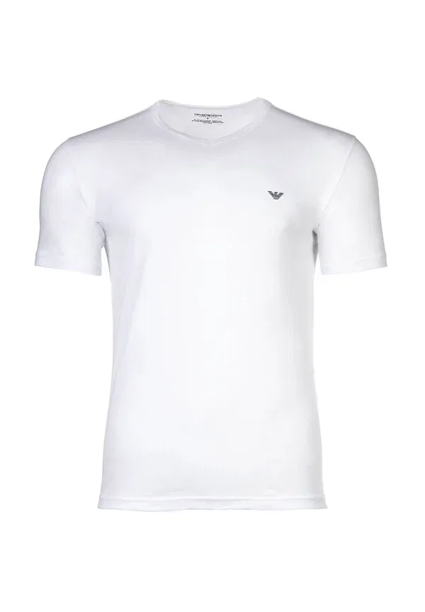 Футболка с V-образным вырезом Emporio Armani, 2 шт, синий/белый — фото 3