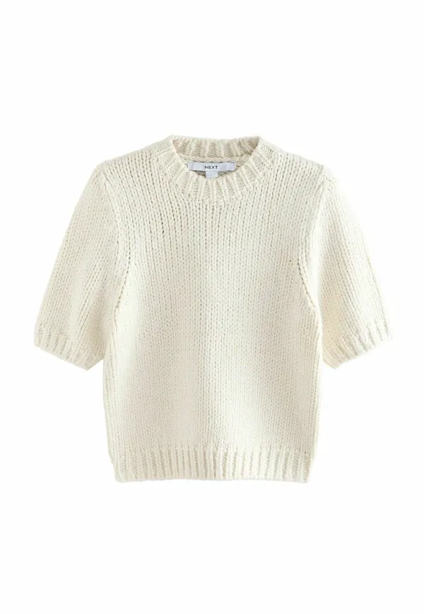 

Простая футболка Next, Ecru, Бежевый, Простая футболка Next, Ecru