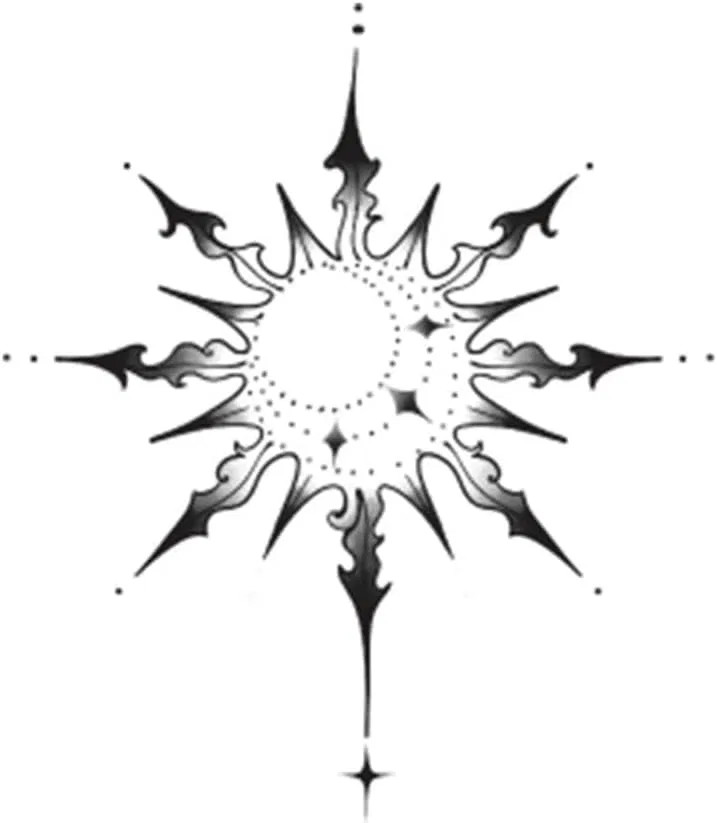 Временная татуировка китайский стиль, 2 шт., One Color